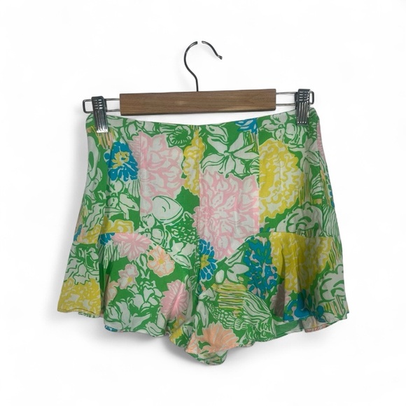 Lilly Pulitzer Folly Skort Hibiscus Stroll Print Size 00 - Picture 3 of 12